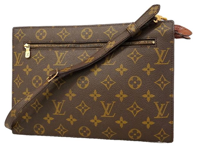 Bolsa de Ombro Louis Vuitton Monogram Engien M51205 Marrom