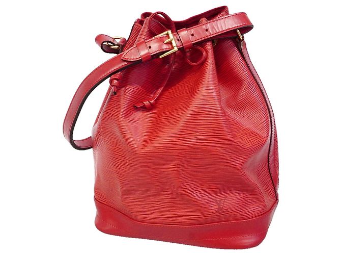 Borsa a tracolla Louis Vuitton Epi Noe Rosso