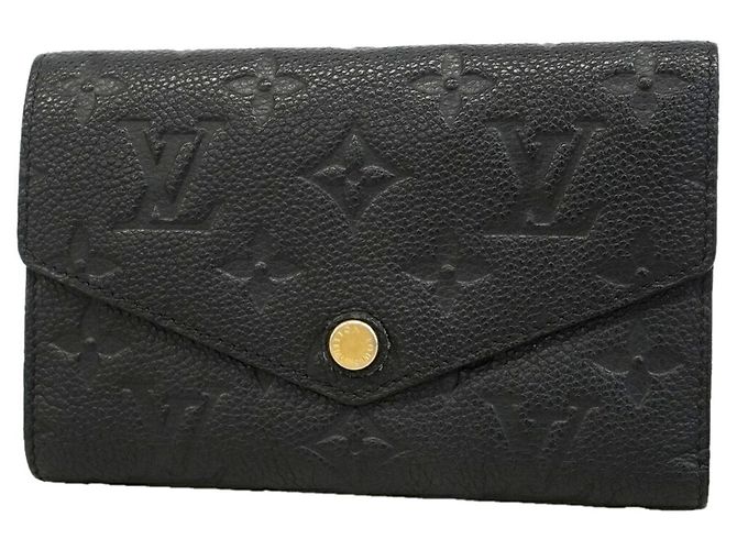 Louis Vuitton Tri-fold Wallet in Noir Black