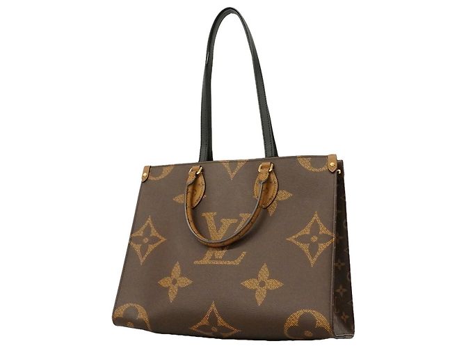 Sac cabas Louis Vuitton Monogram Giant Reverse OnTheGo MM Marron