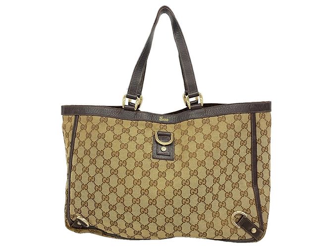 Borsa Tote Gucci GG Canvas Marrone Beige