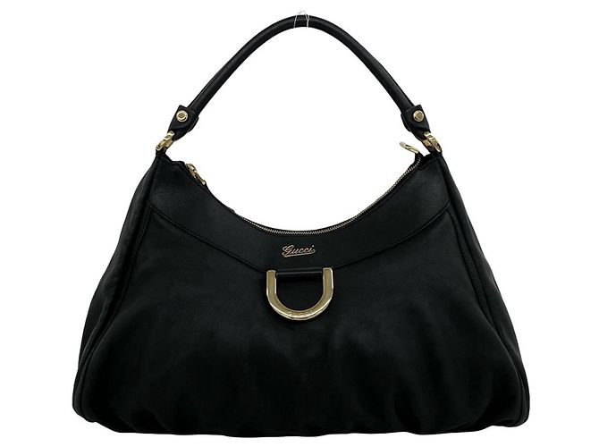 Borsa tote Gucci in pelle nera Nero