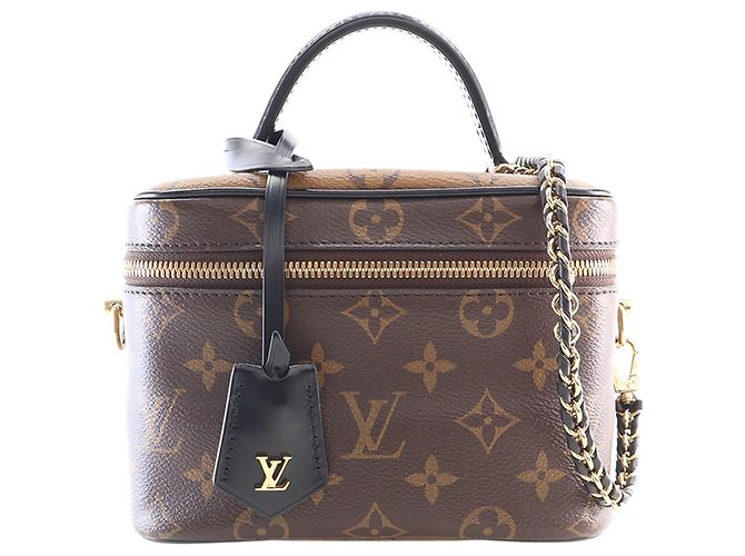 Louis Vuitton Brown Monogram Reverse Vanity PM Marrone