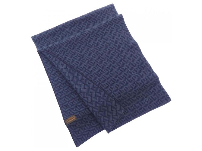 Hermès Stola in seta e cashmere Hermes Blu Blu navy