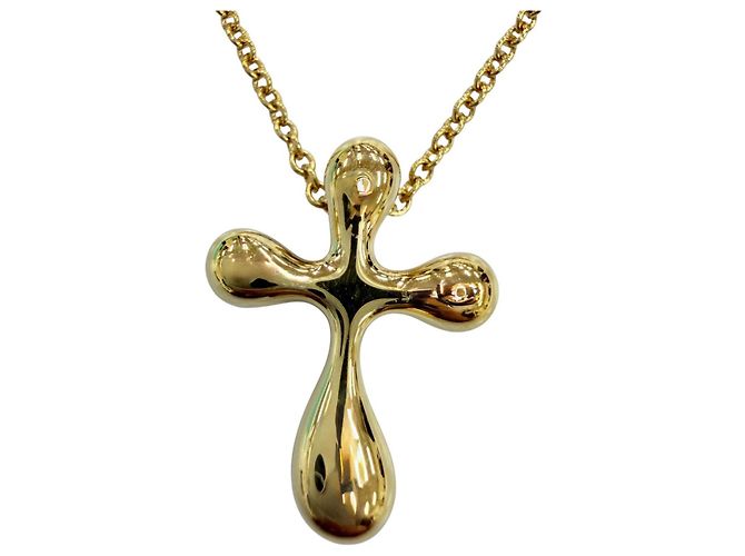 Tiffany & Co Collana Croce Elsa Peretti Small di Tiffany D'oro
