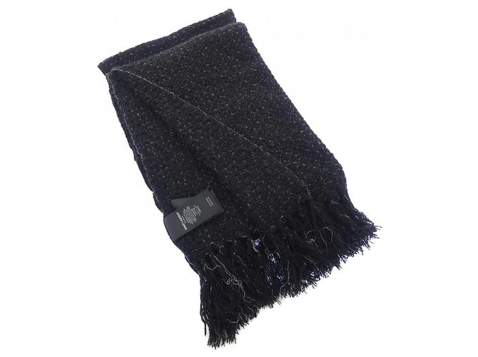 Saint Laurent Kaschmir-Stola in Schwarz