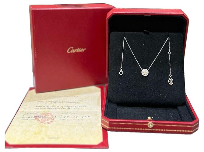 Collana Cartier Diamanti e Oro Bianco 18K Silver hardware