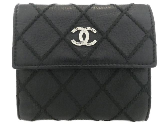 Cartera Chanel Fancy CC Line de piel negra Negro