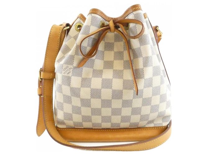 Bolsa de Ombro Louis Vuitton Damier Azur Noe BB Azul