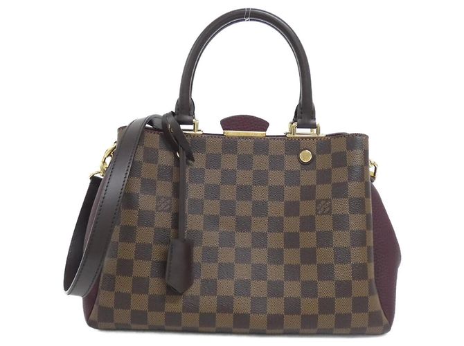 Borsa Louis Vuitton Damier Brittany Bordò Damier ebene