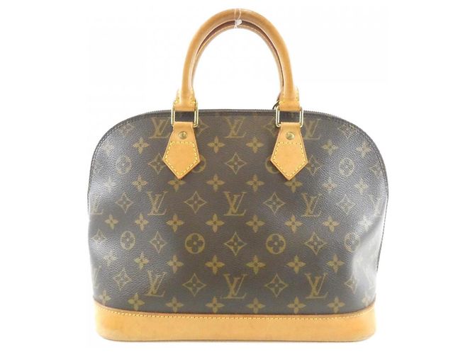 Sac à main Louis Vuitton Monogram Alma PM Marron