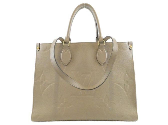 Louis Vuitton Monogram Empreinte OnTheGo MM Handtasche Grau