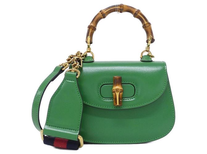 Borsa Gucci Bamboo 1947 Verde