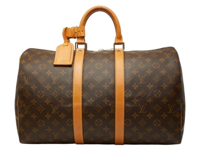 Borsa Boston Louis Vuitton Monogram Keepall 45 Marrone Monogramma