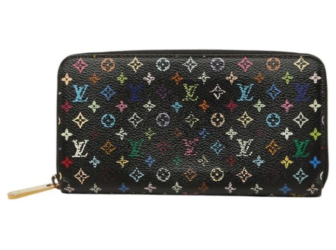 Cartera Zippy Monogram Louis Vuitton Negro Multicolor Monograma