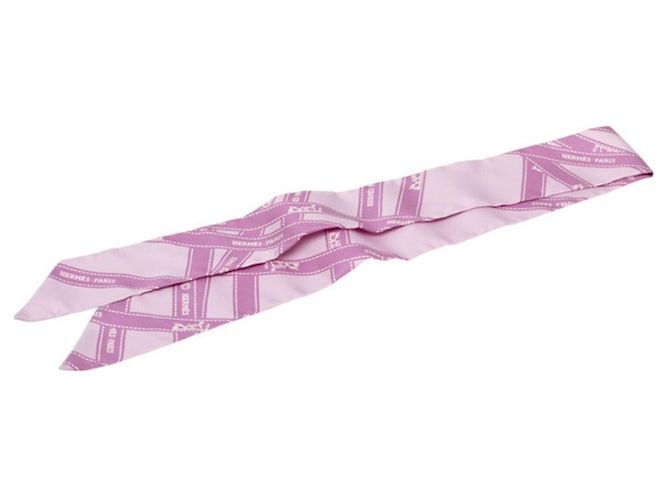 Twilly BOLDUC Hermès in seta viola Porpora
