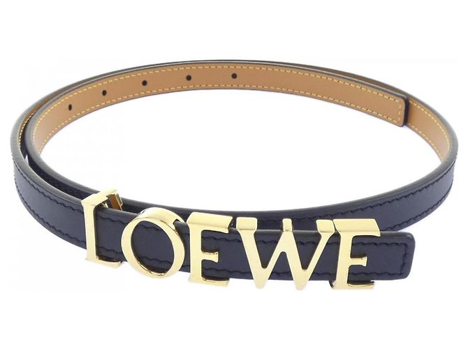 Loewe Standard Black Gürtel Schwarz