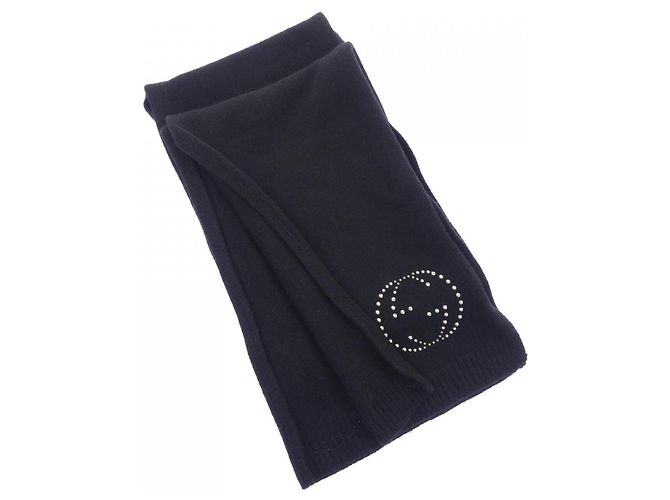 Stola in cashmere nera Gucci Nero