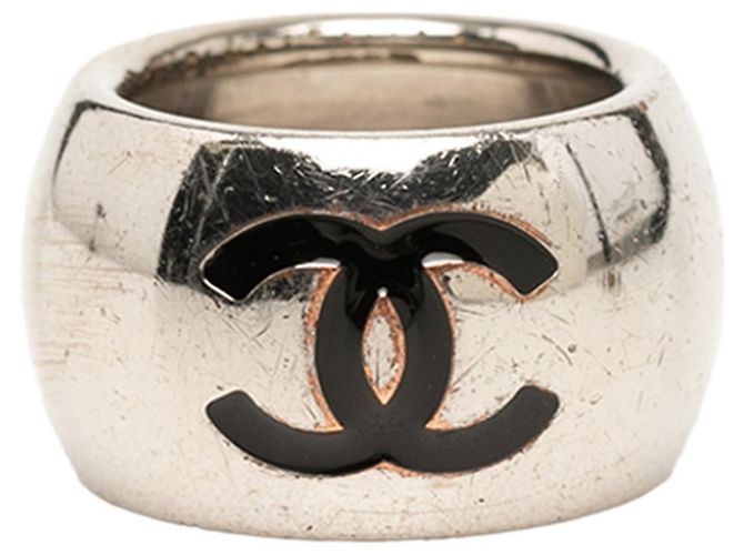 Chanel Coco Mark Ring aus silberfarbenem Metall