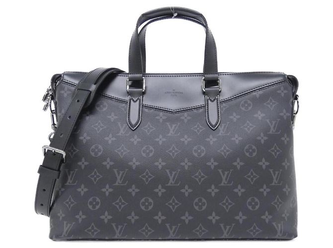 Louis Vuitton Monogram Eclipse Briefcase Explorer M40566 Preto