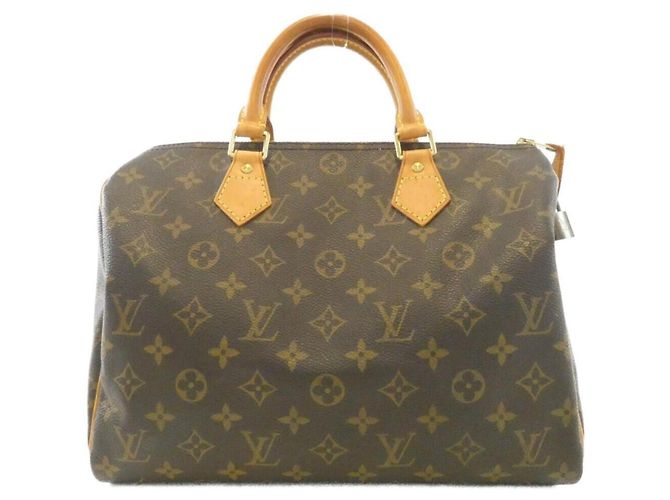 Bolsa Boston Louis Vuitton Monogram Speedy Marrom