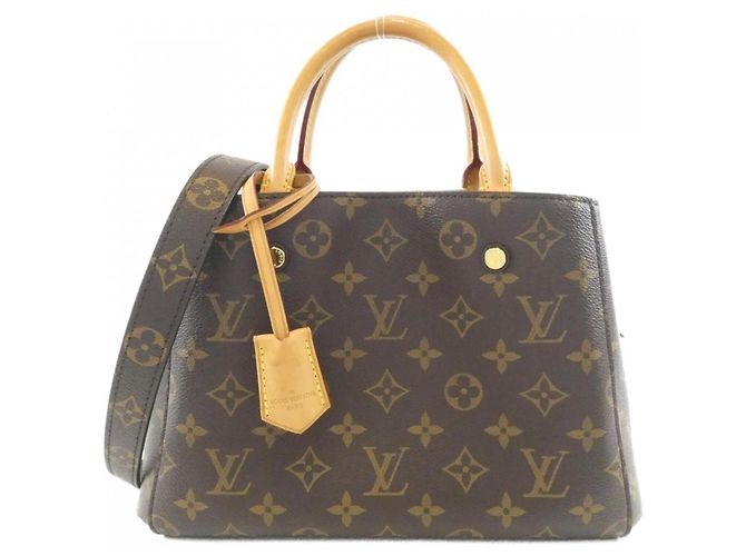 Bolsa Louis Vuitton Monogram Montaigne BB Marrom