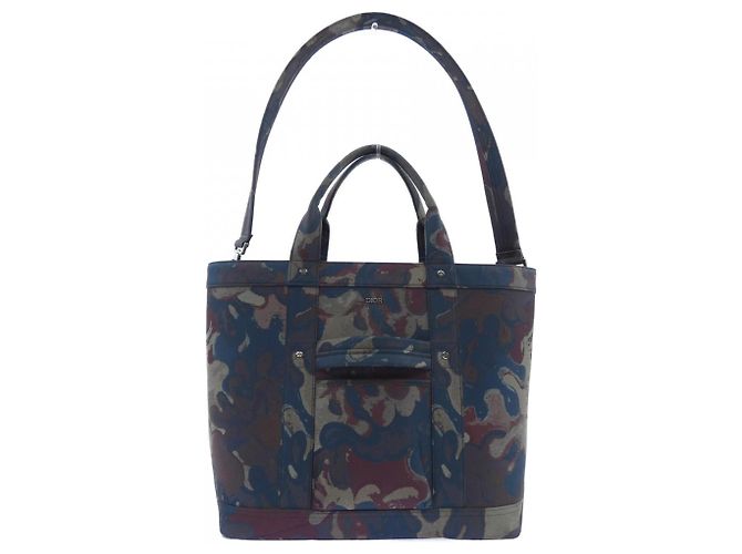 Borsa Christian Dior Dior PETER DOIG Rosso Blu navy