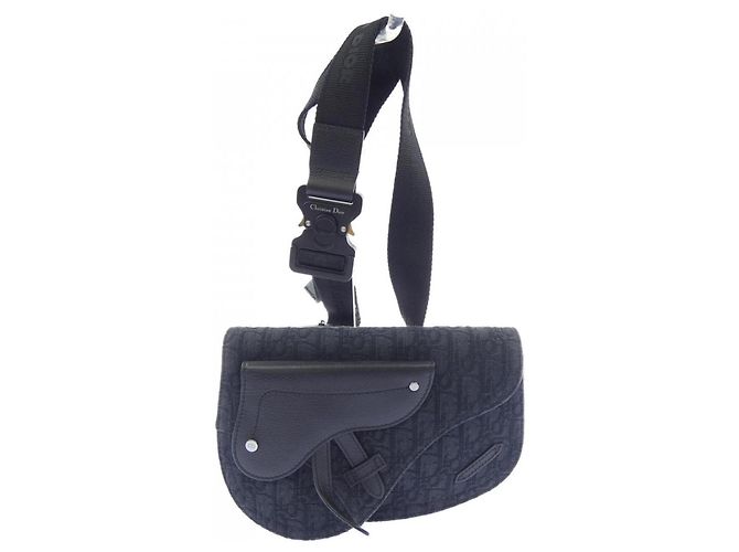 Borsa Christian Dior Dior SADDLE Oblique Nero