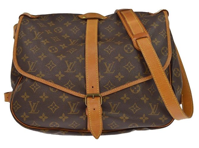 Louis Vuitton Saumur Monogram 35 Marrom