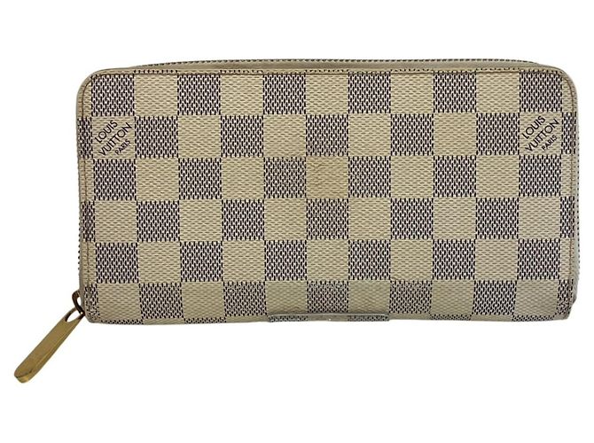 Louis Vuitton Damier Azur Long Wallet White