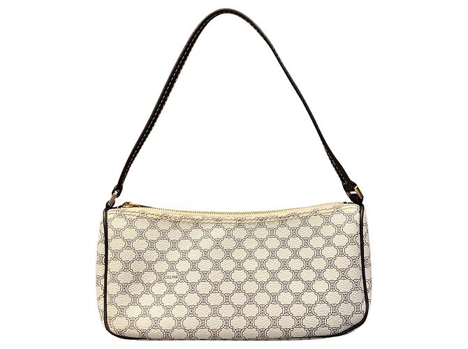Céline Celine Macadam Handtasche aus Leder Braun