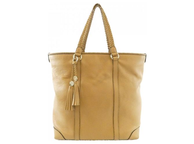 Bolsa Gucci 336660 de couro bege