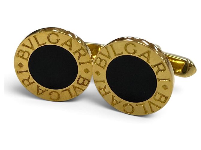 Bulgari Gemelli Bvlgari in oro giallo 18K e onice Nero D'oro
