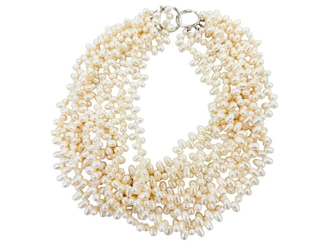 Colar de Pérolas Torsade Paloma Picasso da Tiffany & Co. Prata Branco