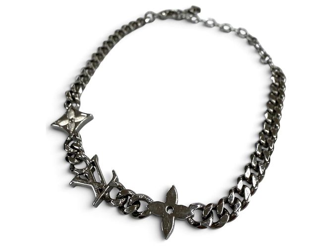 Pulseira com pingentes prateada Louis Vuitton Prata