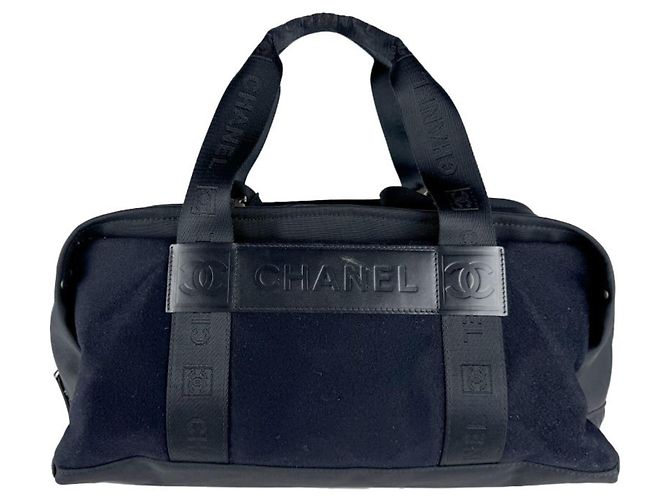 Borsa in tela nera Chanel Nero