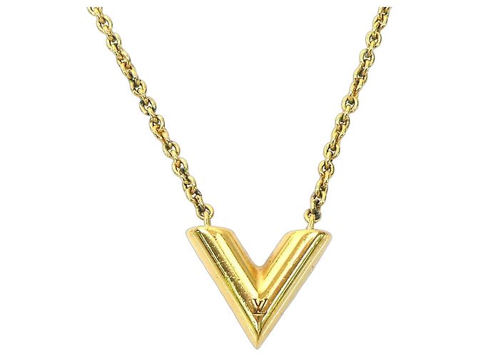 Collana Essential V Metal Louis Vuitton D'oro
