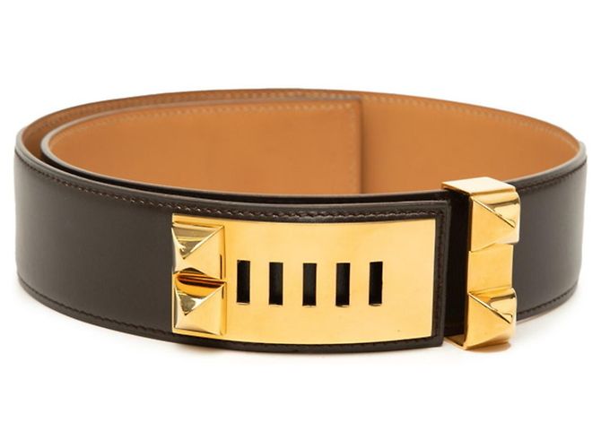 Hermès Cinto Hermes Collier de Chien Marrom