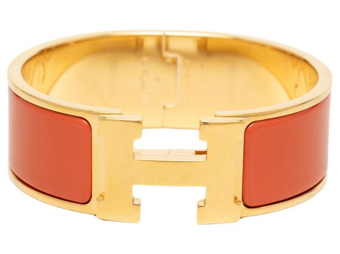 Hermès Pulseira de Berloques Hermes Clic Clac H PM Dourado