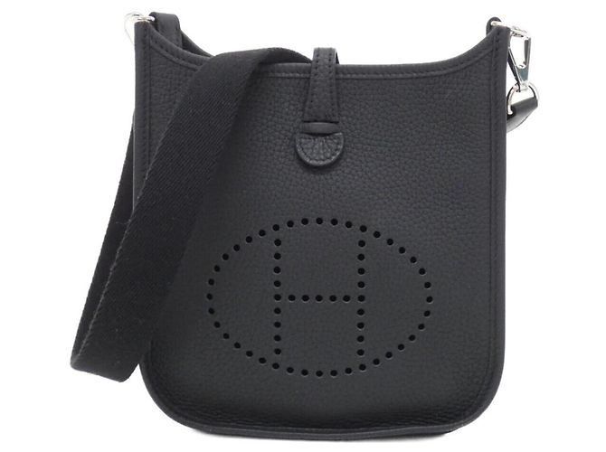 Hermès Borsa a tracolla Hermes Evelyne Nero
