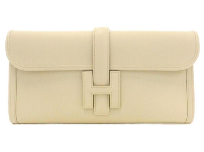 Hermès Bolsa Hermes Jige Elan 048490CA Branco