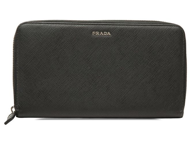 Prada Black Leather Coin Purse