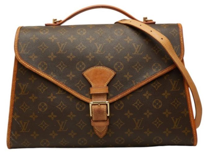 Bolsa Louis Vuitton Monogram Beverly Marrom Preto Monograma