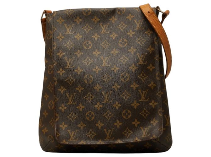 Bolsa Tiracolo Louis Vuitton Monogram Musette Marrom Monograma