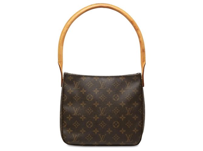 Sac à épaule Louis Vuitton Monogram Looping MM Marron Monogramme