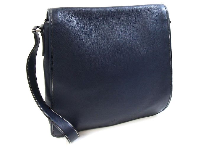 Borsa a tracolla Gucci in pelle blu navy