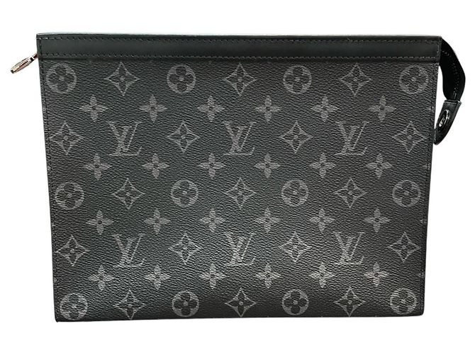 Louis Vuitton Pochette Voyage MM - Monogram Eclipse Nero Monogramma