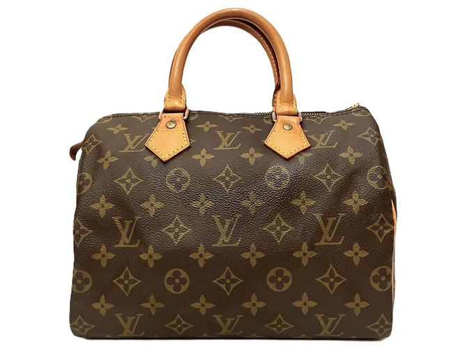 Sac à main Louis Vuitton Speedy 25 Marron Monogramme