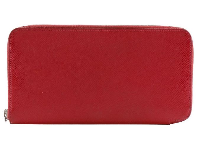 Hermès Azap Silk'in Long Epsom Geldbörse Rot