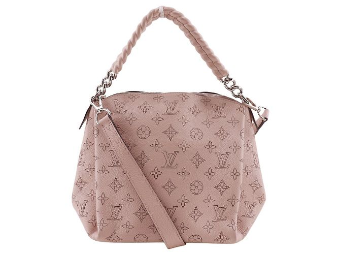 Borsa a tracolla 2 vie Louis Vuitton Babylon Chain BB Monogram Mahina Rosa